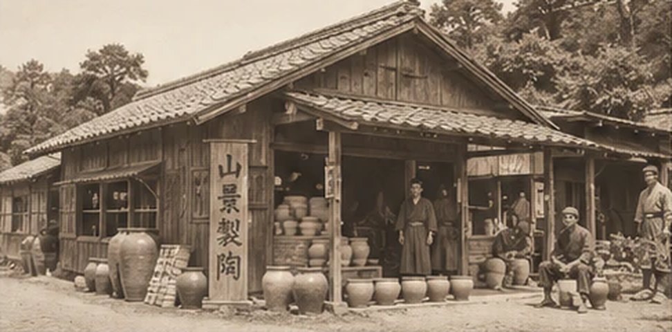 創業当時の製陶所