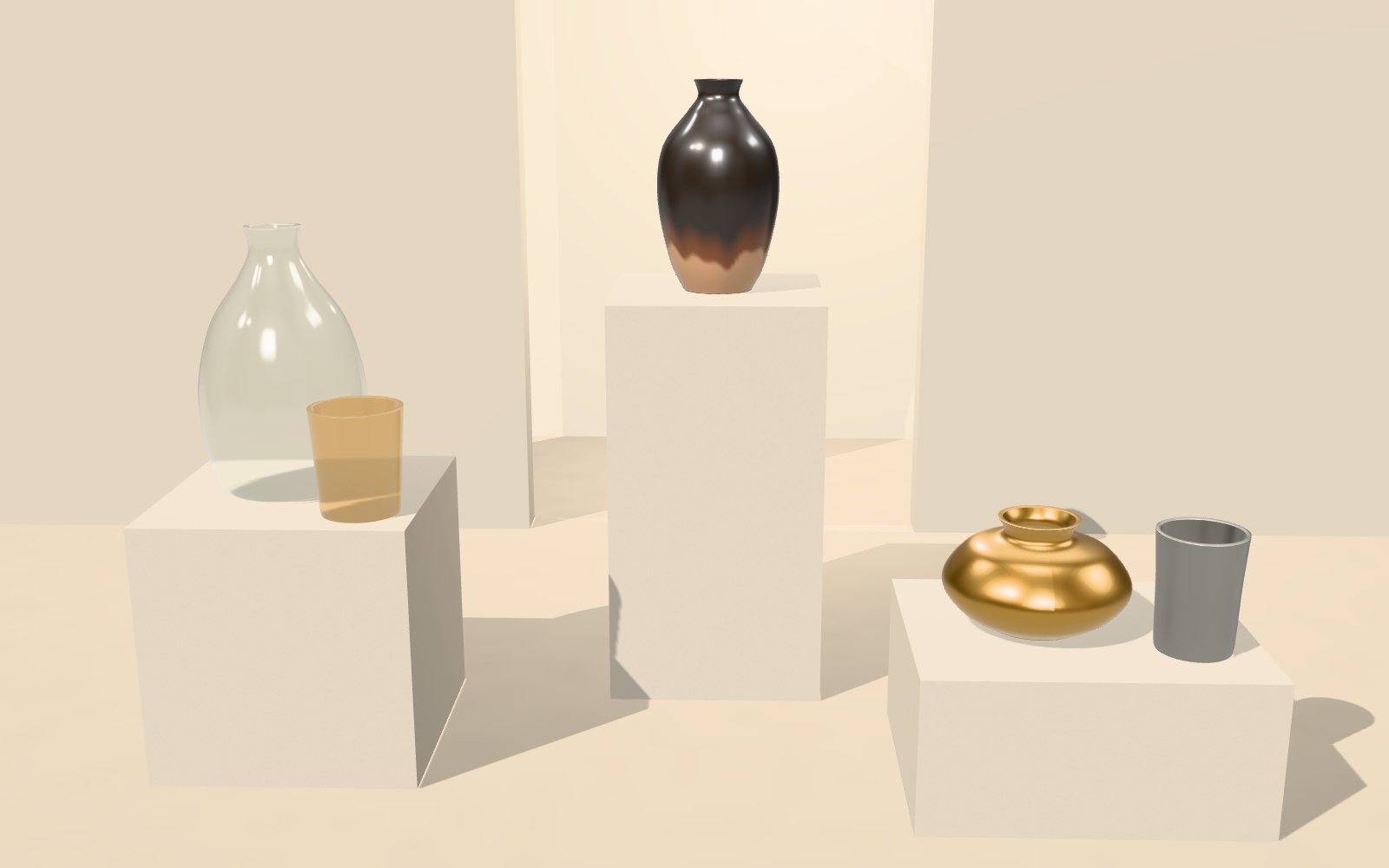 展示室全体を見回している画面のイメージ